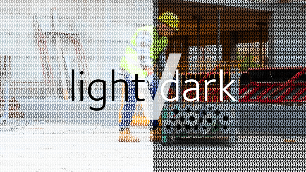 Light vs Dark Banner Mesh