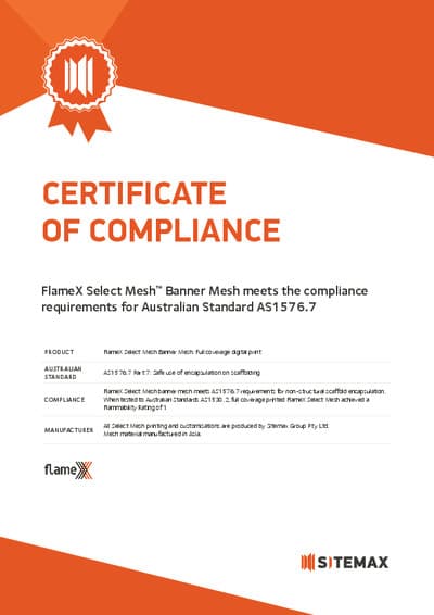 FlameX Select Mesh | Banner Mesh