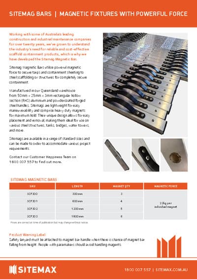 Sitemag Magnetic Bars