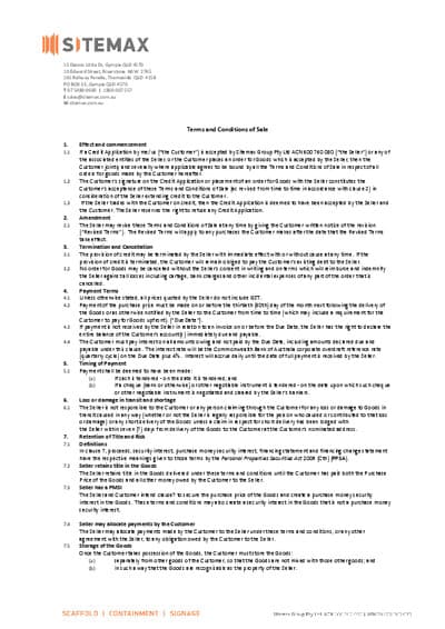 Terms and Conditions