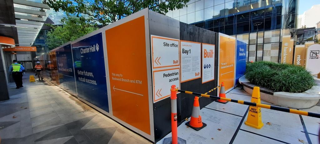 Built Hoarding and Rigid Safety Signs