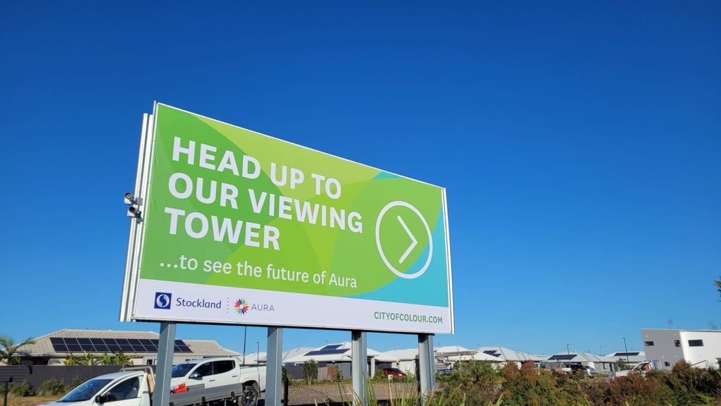 Stockland Billboard Solid Vinyl Aura
